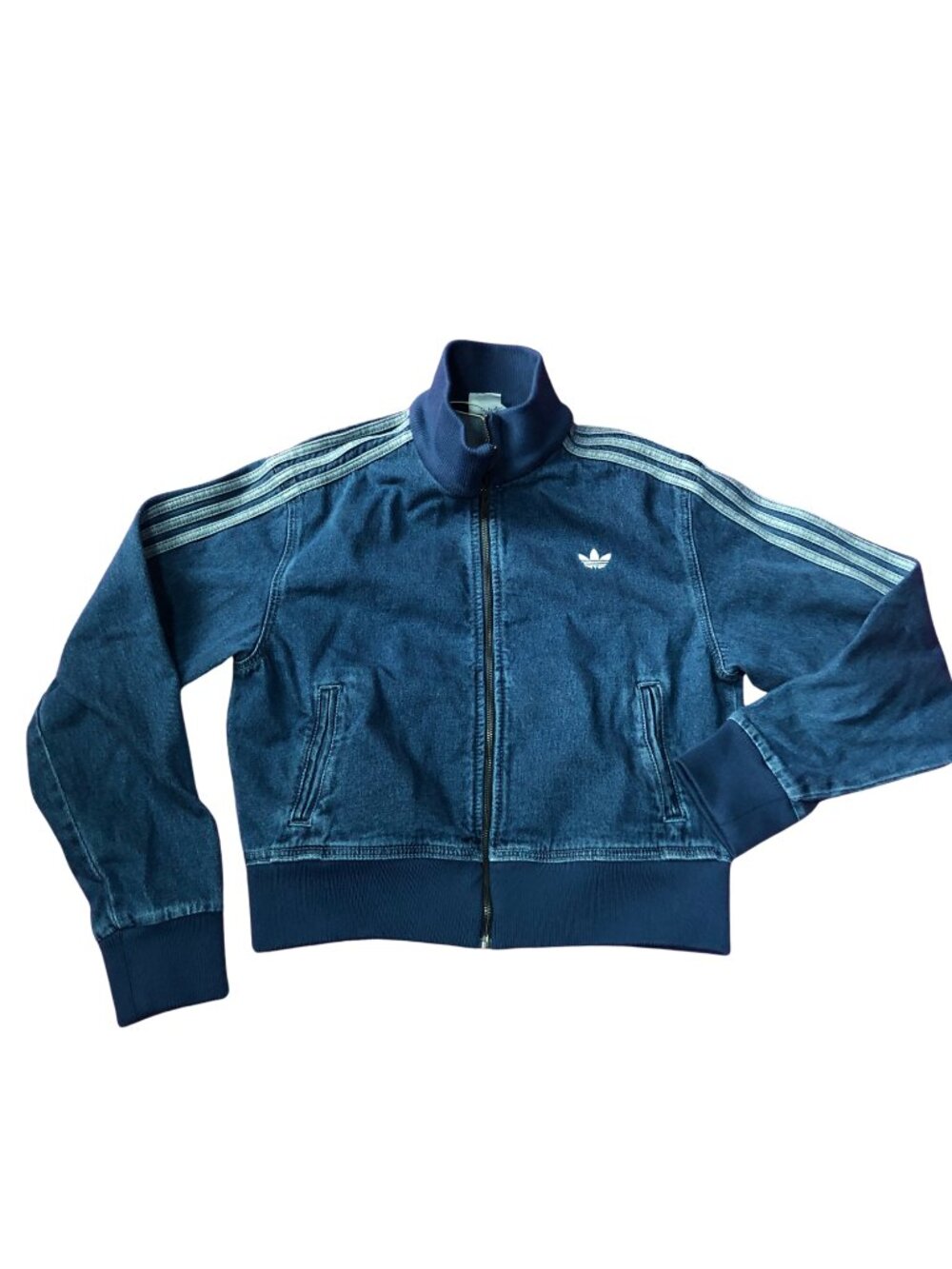 Women's • Originals - Adicolor Denim Track Top Sz M Indigo Denim - Picture 4 of 8